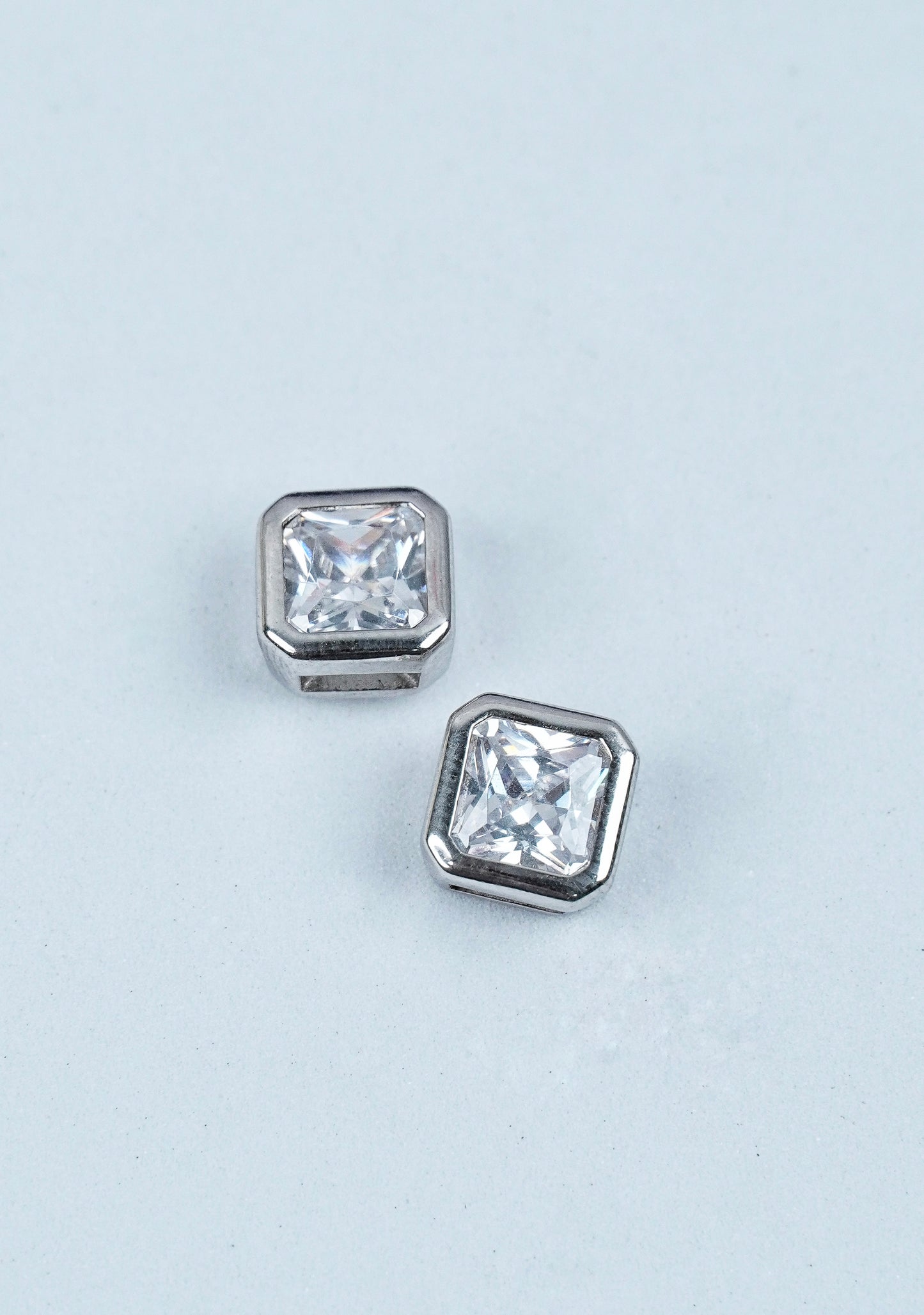 925 Silver Sterling Cube Earrings